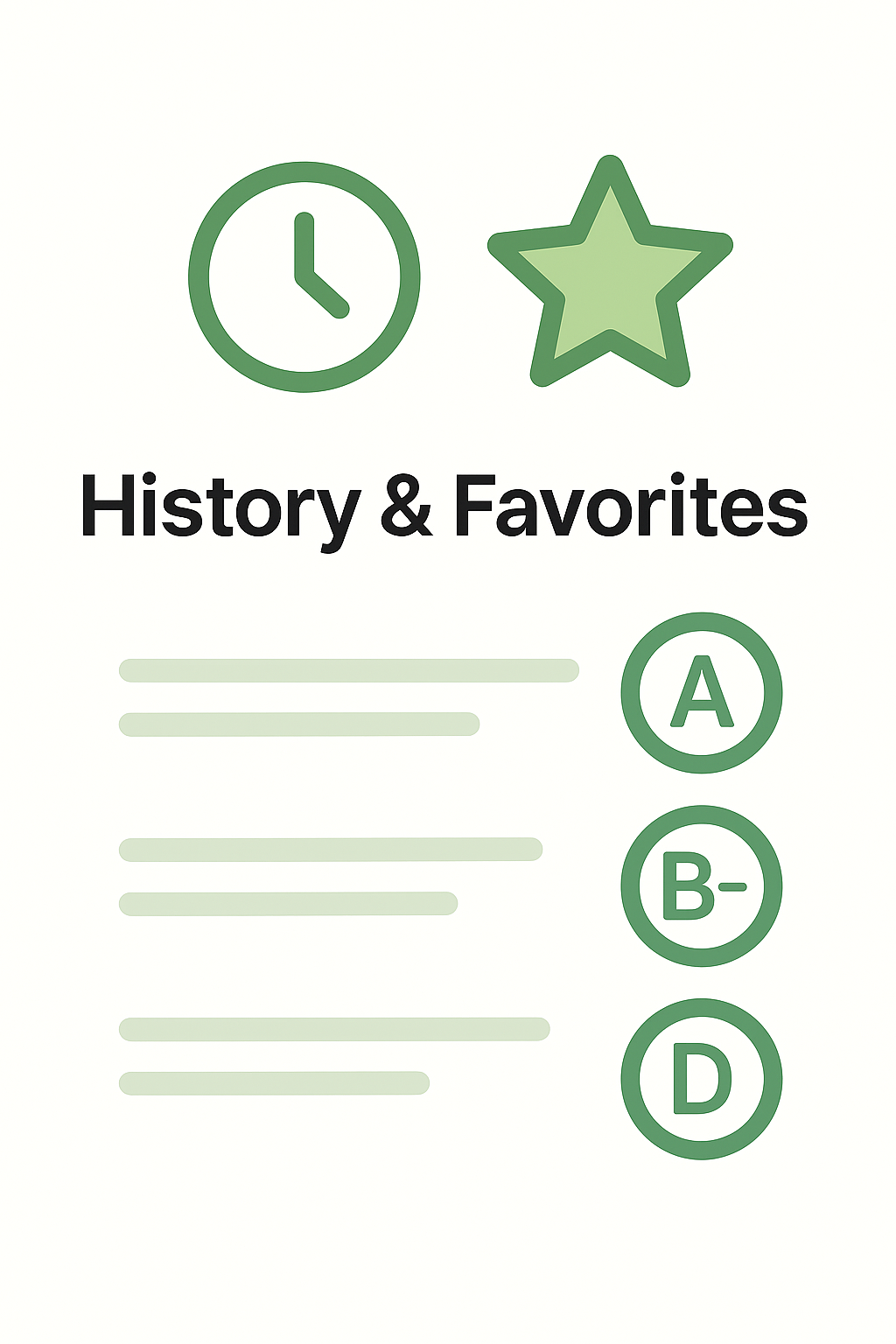 History & Favorites