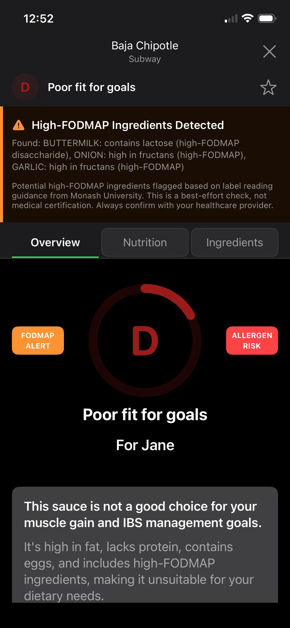 FODMAP-Friendly Shopping With FoodGrader v1.4.0